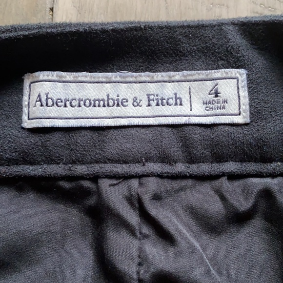 Black Suede Mini Skirt - Picture 3 of 5